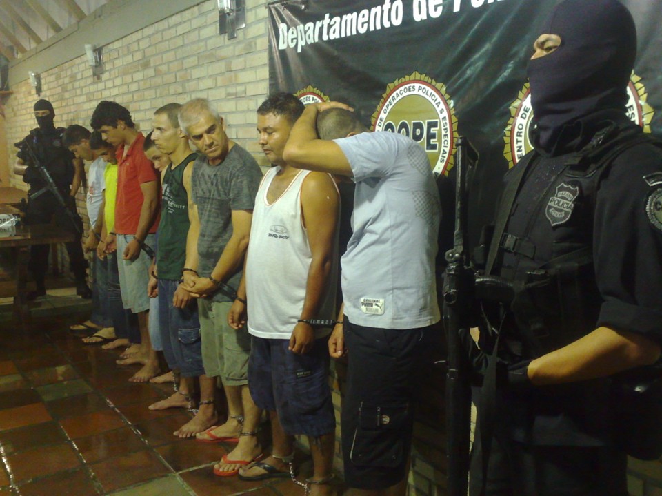 Quadrilha foi apresentada nesta segunda-feira (14), na sede do Cope | Felippe Aníbal/ Agência de Notícias Gazeta do Povo