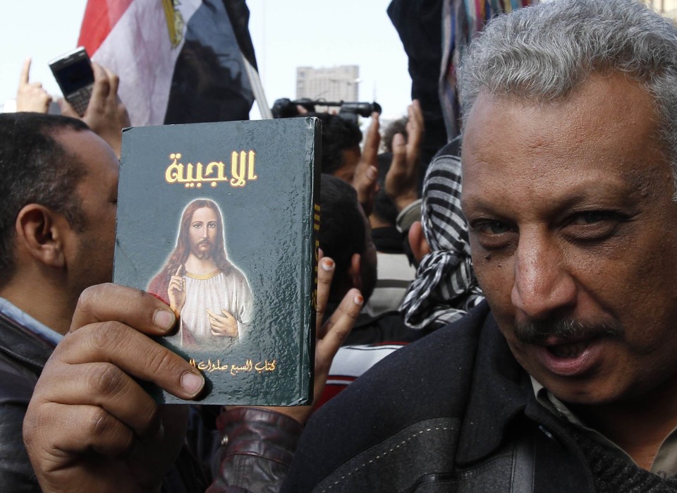 Manifestaçãos contra o atual presidente Mubarak continuam na Praça Tahrir, no centro do Cairo | AFP