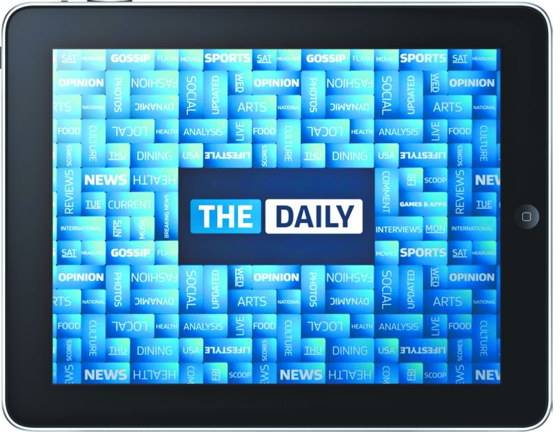 O Daily, feito especialmente para o iPad, vende assinatura apenas pelo iTunes: Apple quer expandir o modelo para outras publicações que usam o tablet como plataforma |