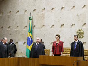 A presidente Dilma Rousseff na solenidade de abertura do Ano Judiciário | Roberto Stuckert Filho/PR
