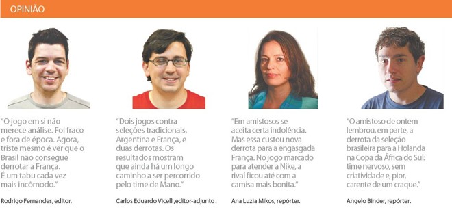 Veja a opinião de quatro integrantes da equipe de esportes sobre o jogo | 