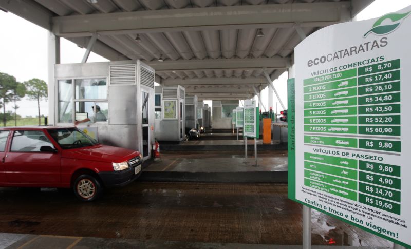 Pedágio em São Miguel do Iguaçu: redução das tarifas pode diminuir número de obras de responsabilidade das concessionárias | Christian Rizzi/Gazeta do Povo