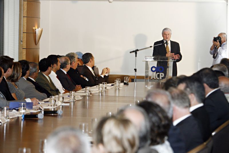 Rossoni discursa na Associação Comercial do Paraná: Assembleia terá 210 cargos "ociosos" para eventualidades | Felipe Rosa/ACP