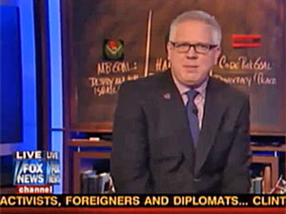 O apresentador da Fox News Glenn Beck no programa em que fez comentários sobre a presidente Dilma Rousseff | Reprodução/ Fox News