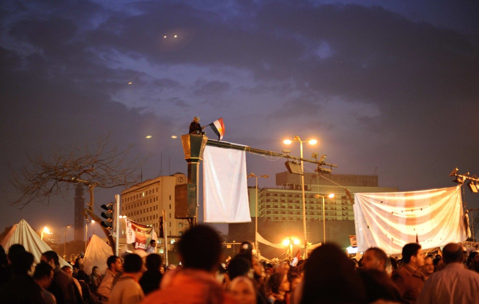 Manifestantes continuam na Praça Tahrir protestando contra o governo | REUTERS/Dylan Martinez