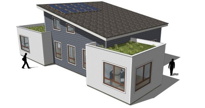 Perspectiva do Escritório Verde: placas vão captar a energia solar | 