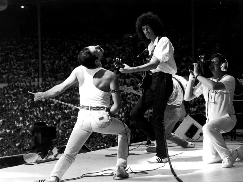 Queen, no Live Aid, em 1985: aniversário de 40 anos da banda inglesa será marcado por uma série de relançamentos especiais | Divulgação