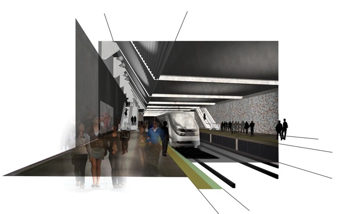 Imagem do projeto mostra como deve ser a estrutura do metrô em Curitiba | 