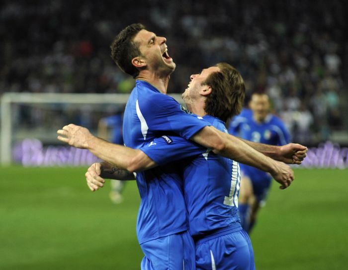 Gol de Thiago Motta garante a Itália na liderança do Grupo C das Eliminatórias da Eurocopa | Srdjan Zivulovic / Reuters
