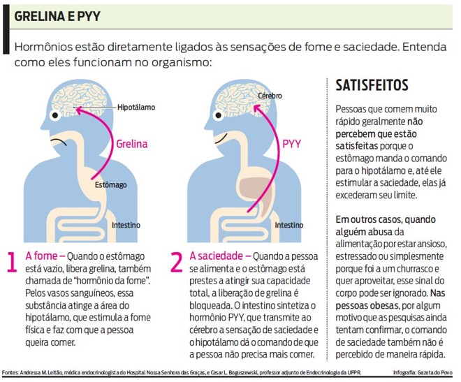 Entenda como a Grelina e o Pyy funcionam no organismo | 
