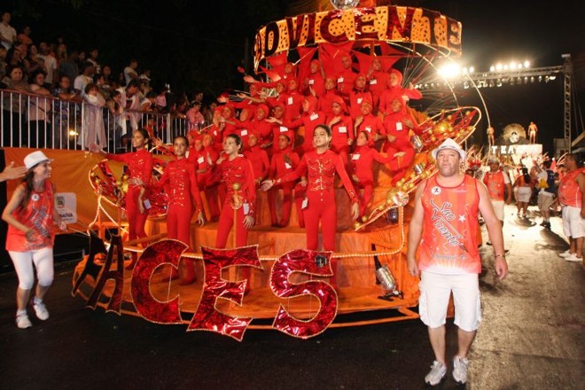 São Vicente, que levou o sétimo título seguido, retorna hoje à avenida no desfile das campeãs |