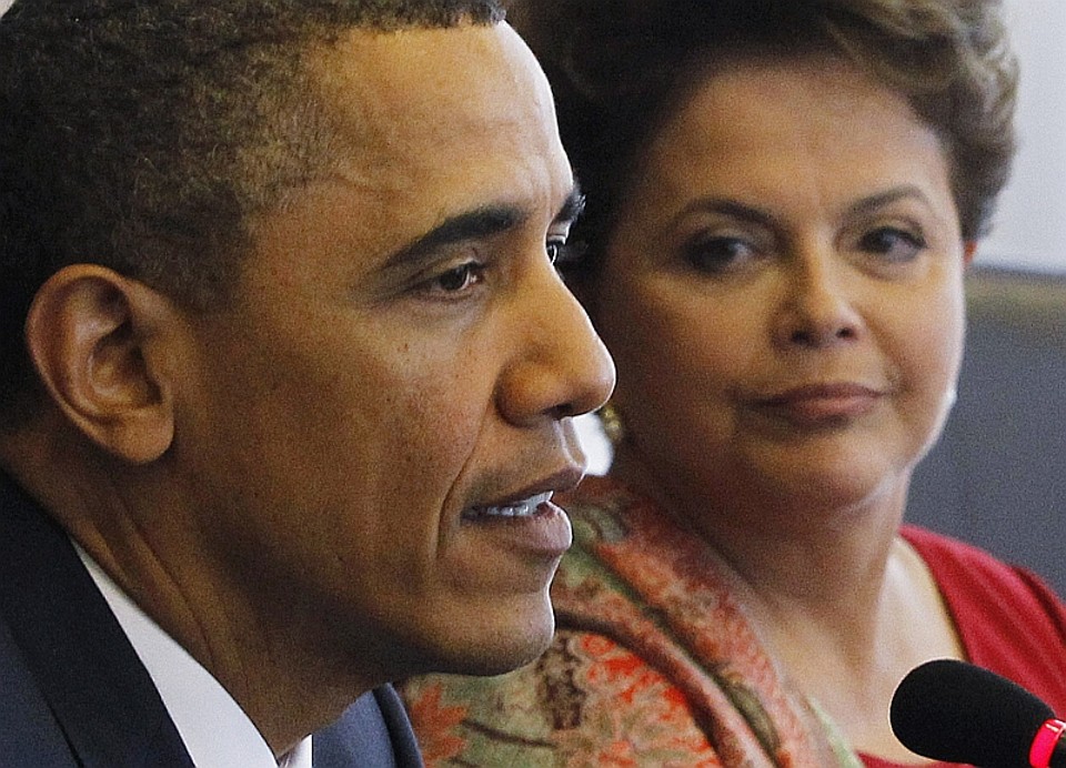 O presidente norte-americano Barack Obama e a presidente brasileira Dilma Rousseff | REUTERS/ Jason Reed