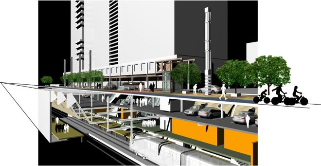 ...construção do metrô... |