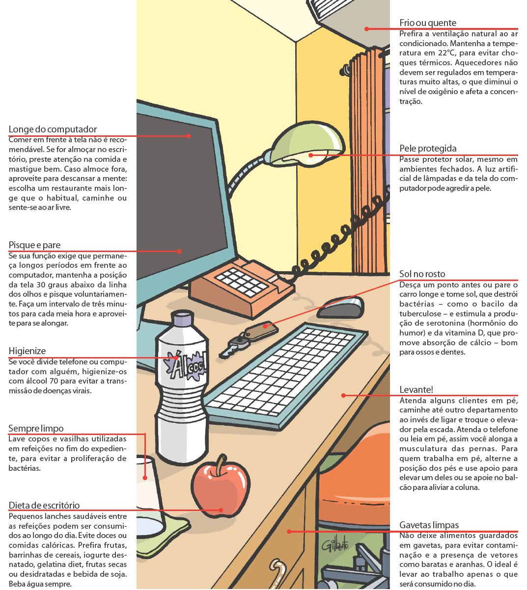 Confira como trabalhar de forma saudável |