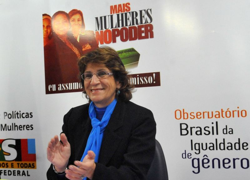 Ministra Iriny Lopes: governo federal estuda criar um banco de dados para medir o número de assassinatos de mulheres | Elza Fiúza / ABr