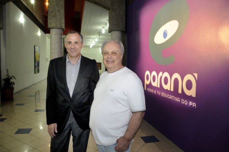 O secretário de Cultura, Paulino Viapiana, e o diretor-presidente da Educativa, Paulo Vítola: traidores da música paranaense? | Kraw Penas / Divulgação