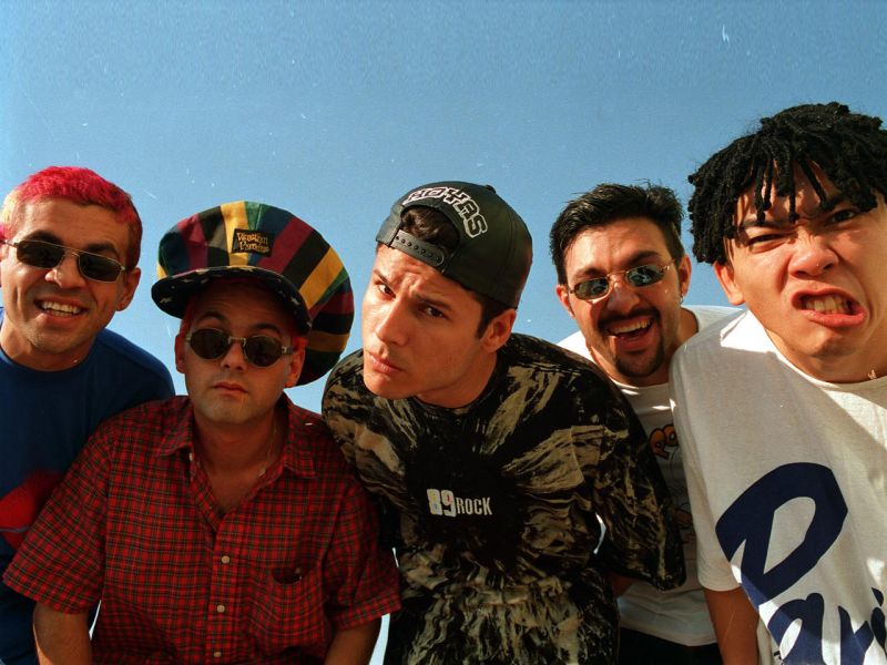 Samuel, Júlio, Dinho, Sérgio e Bento: Mamonas Assassinas foram um fenômeno de vendas | Divulgação