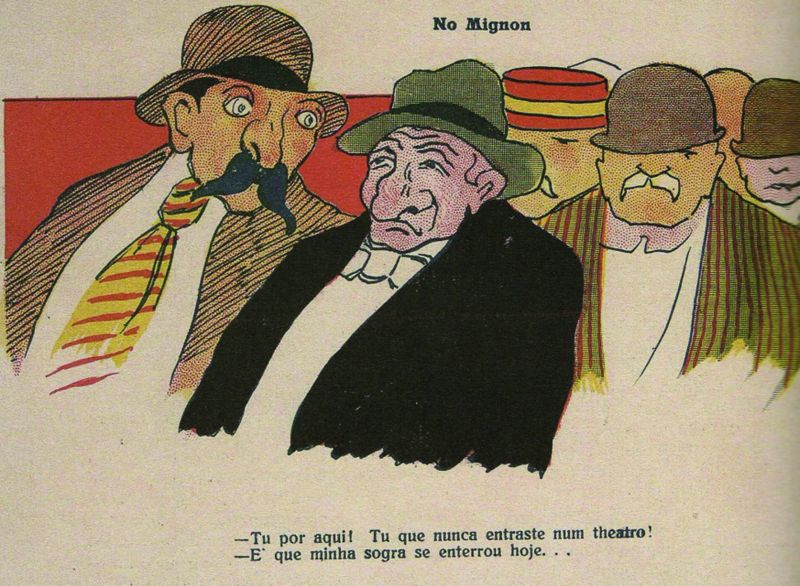 No Mignon, um dos desenhos que fazem parte da exposição na Casa Romário Martins | Reprodução