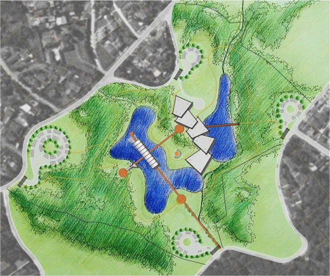 Área revitalizada: o parque foi projetado para ser instalado em uma antiga pedreira no bairro Vista Alegre |