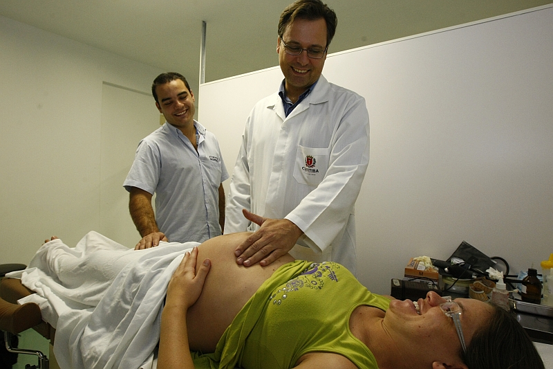 No programa Mãe Curitibana, uma rede de profissionais prestam atendimento às gestantes | Marcelo Elias/Gazeta do Povo