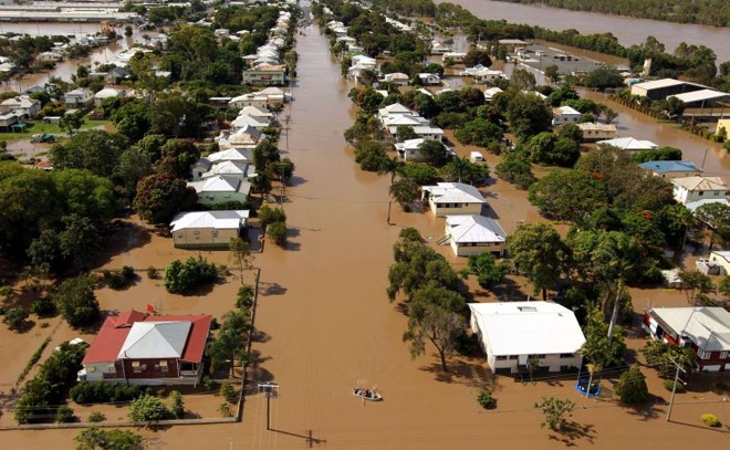 A região Nordeste da Austrália ficou debaixo dágua no início do ano |
