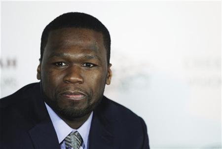 50 Cent participa de entrevista sobre sua produtora, Cheetah Vision Films, durante Festival de Sundance, em Utah, nos EUA, em janeiro. O rapper fez uma doação à caridade depois de ser divulgado que o cantor havia se apresentado para o clã do líder líbio, Muamar Kadafi | REUTERS/Lucas Jackson