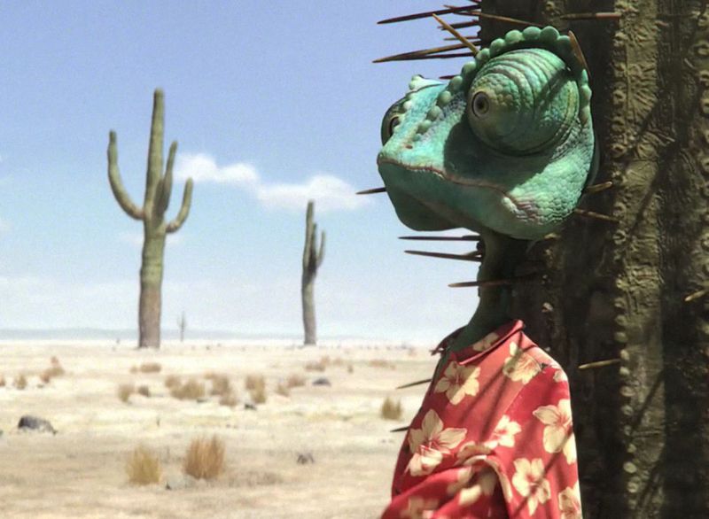 Rango, na versão original, tem a voz de Johnny Depp: um xerife diferente | Divulgação