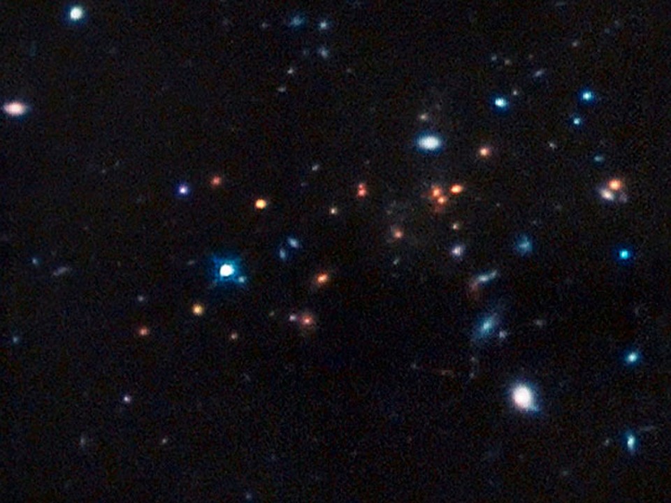 Aglomerado de galáxias estudado pelos astrônomos pelo ESO | ESO/Divulgação