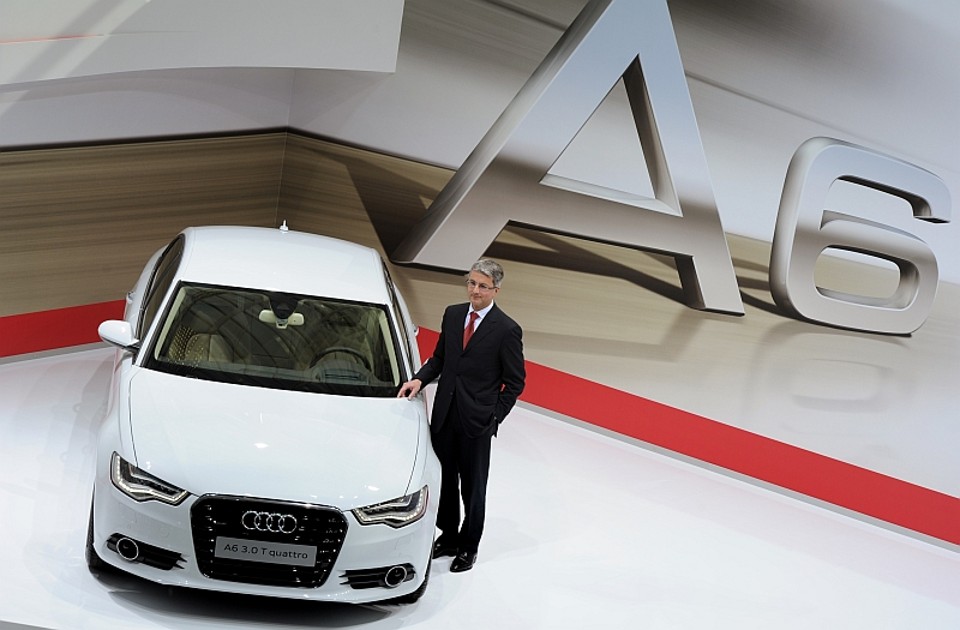 Sem produção local, Brasil tem só 0,3% das vendas da Audi O presidente da Audi, Rupert Stadler: otimismo com as vendas na China | Christof Stache/AFP