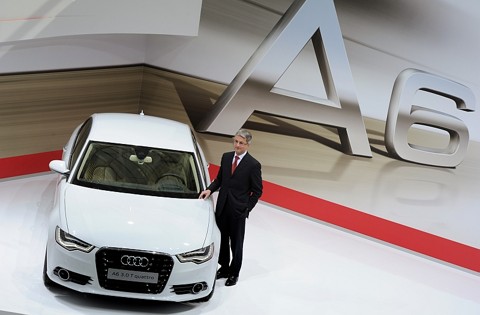 Sem produção local, Brasil tem só 0,3% das vendas da Audi O presidente da Audi, Rupert Stadler: otimismo com as vendas na China | Christof Stache/AFP