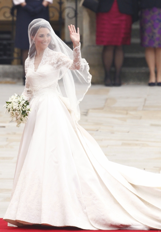 Kate Middleton no dia de seu casamento | REUTERS/Kai Pfaffenbach