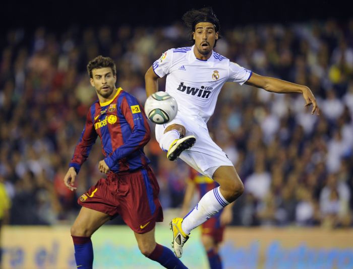 Khedira teve ruptura do músculo adutora da perna direita no último clássico com o Barcelona | Felix Ordonez / Reuters