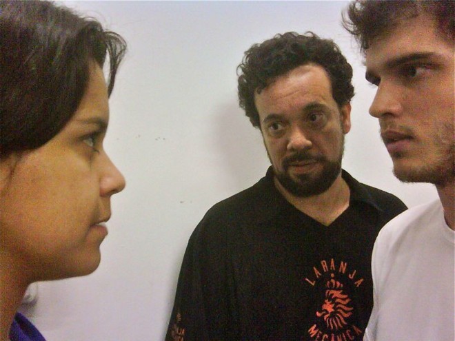 Marcio Vito orienta dupla de atores em Horácio |