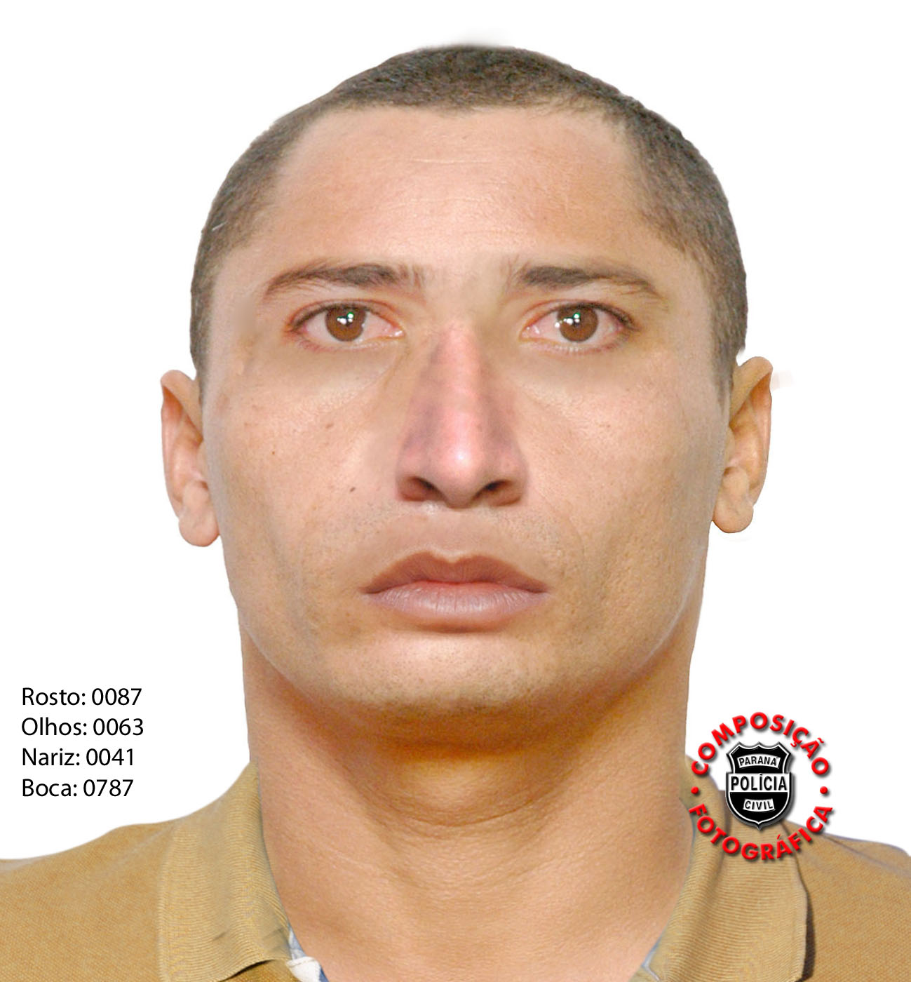 Retrato-falado do atirador também foi divulgado pela polícia | Instituto de Identificação