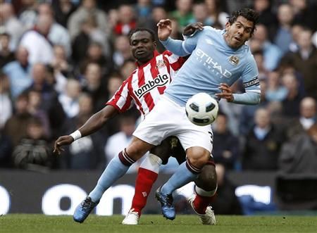 Tevez fez um gol, de pênalti, na goleada de 5 a 0 do Manchester City sobre o Suderland | Phil Noble / Reuters