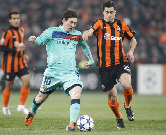 Argentino Messi garantiu a vitória do Barça sobre o Shakhtar Donetsk na Ucrânia | Gleb Garanich / Reuters