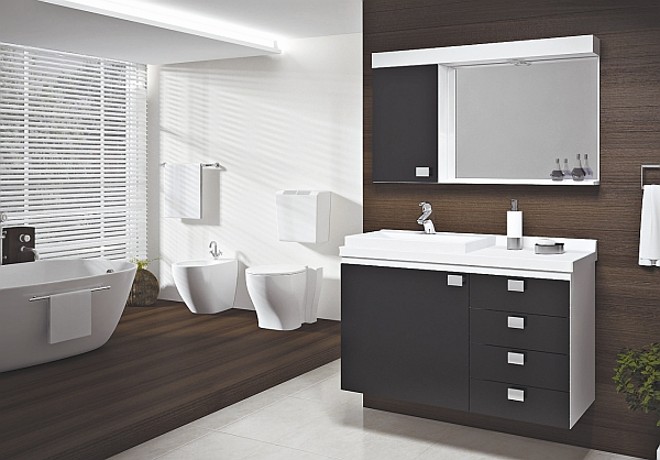 Armário de banheiro da linha Édez, da Herval, traz detalhes sofisticados |