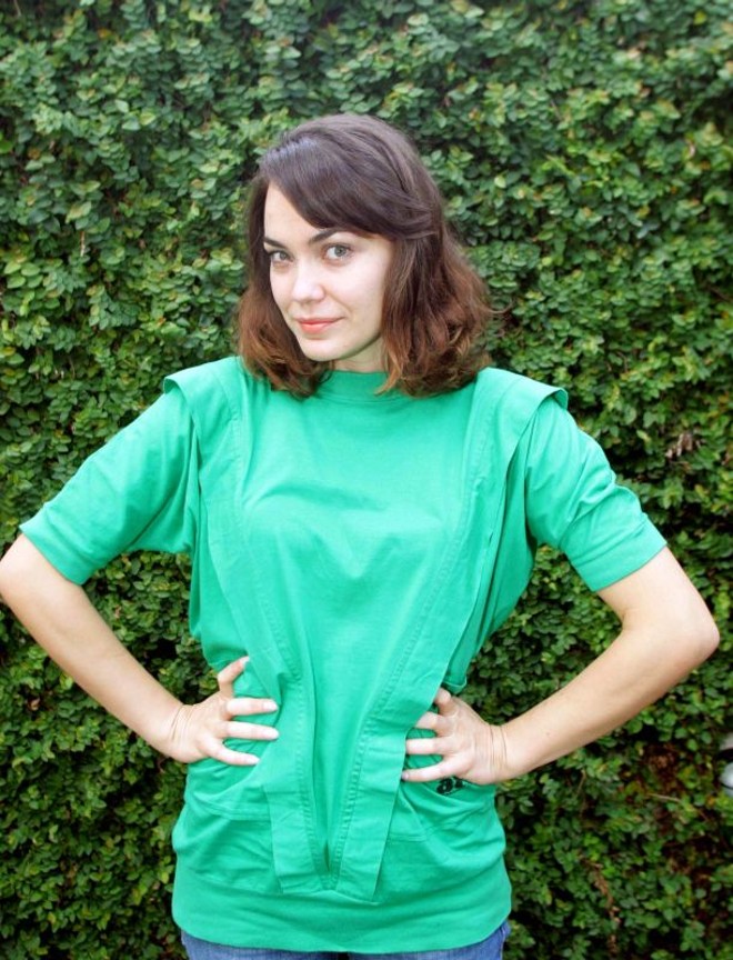 A jornalista, atriz e cantora Michelle Pucci, editora do Noites Curitibanas: desafio |