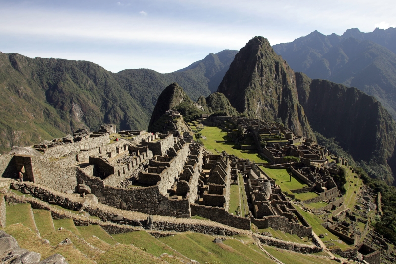 A cidade inca de Machu Picchu foi descoberta cientificamente em 1911. Foi declarada, em 1983, como patrimônio natural e cultural da humanidade e eleita, em 2007, uma das sete maravilhas do mundo | Eitan Abramovich/ AFP