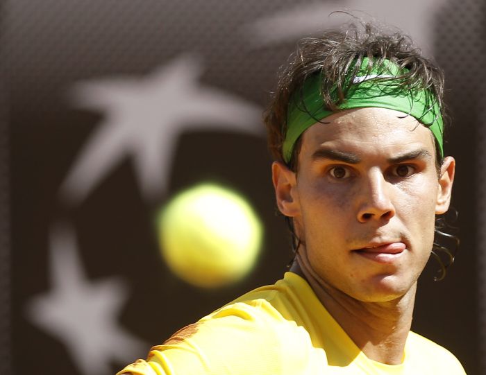 Rafael Nadal precisou de duas horas e meia para passar pelo italiano Paolo Lorenzi | Alessia Pierdomenico / Reuters
