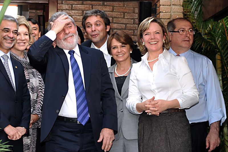 Lula e Gleisi: na mira da oposição. | Valter Campanato/ABr