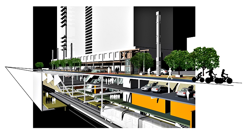 O projeto do metrô de Curitiba: intenção da prefeitura é garantir em torno de R$ 1,8 bilhão, ou 80% do valor total do metrô | Divulgação/Ippuc