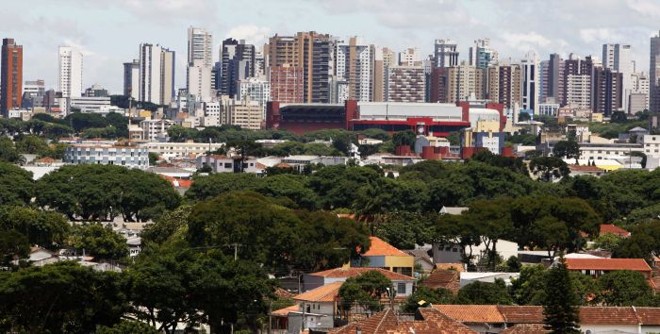Comércio e publicidade na região em volta da Arena da Baixada será exclusivamente usada pelos parceiros comerciais da Fifa. |