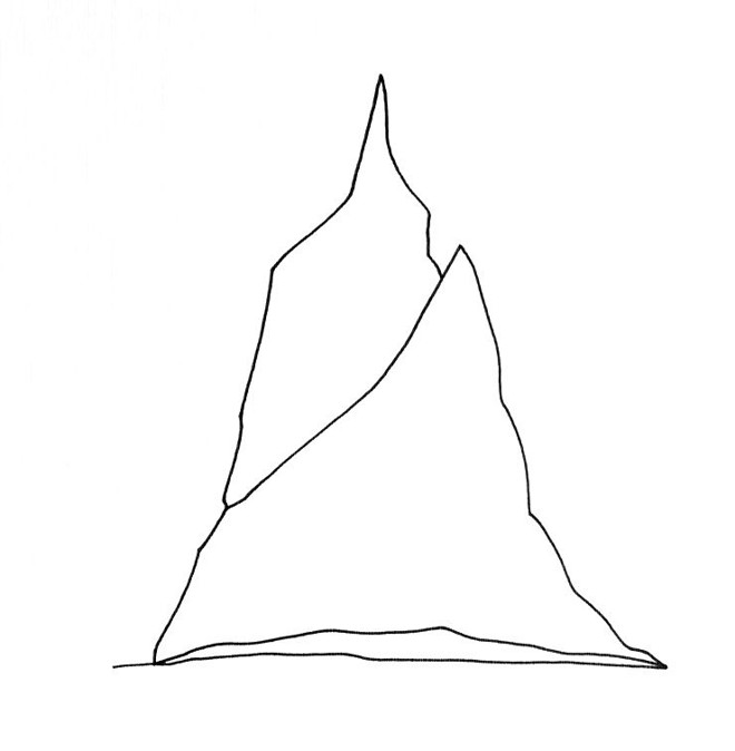 Moreschi usa nanquim sobre papel e faz pouquíssimos traços, tornando relevante também os espaços em branco | 