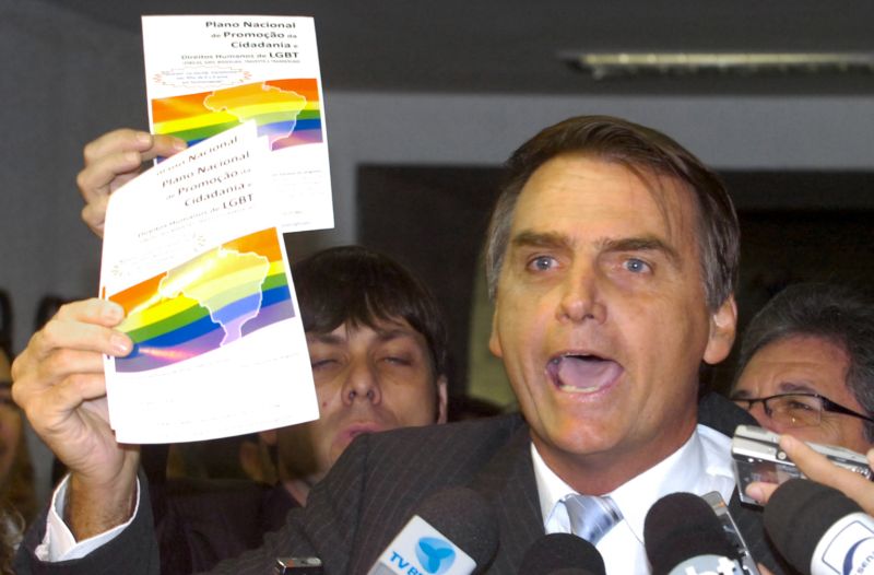 Bolsonaro, protagonista da discussão da homofobia. | J. Freitas/ Agência Senado