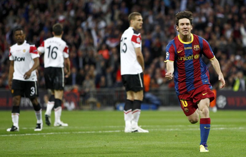 Messi deu um show particular, marcou um gol e ainda foi eleito o homem do jogo pela organização da partida | Eddie Keogh/Reuters