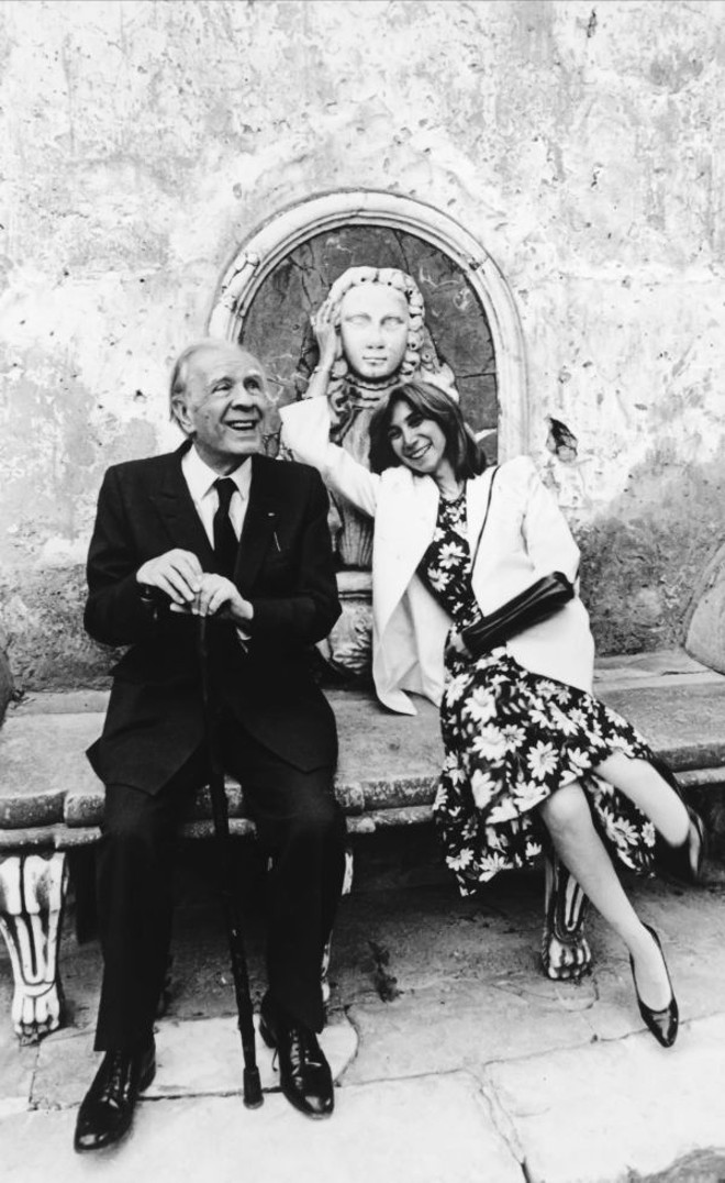 Borges e Maria Kodama, na Sicília: a ex-aluna foi a única mulher com quem o escritor teve um relacionamento livre de conflitos |