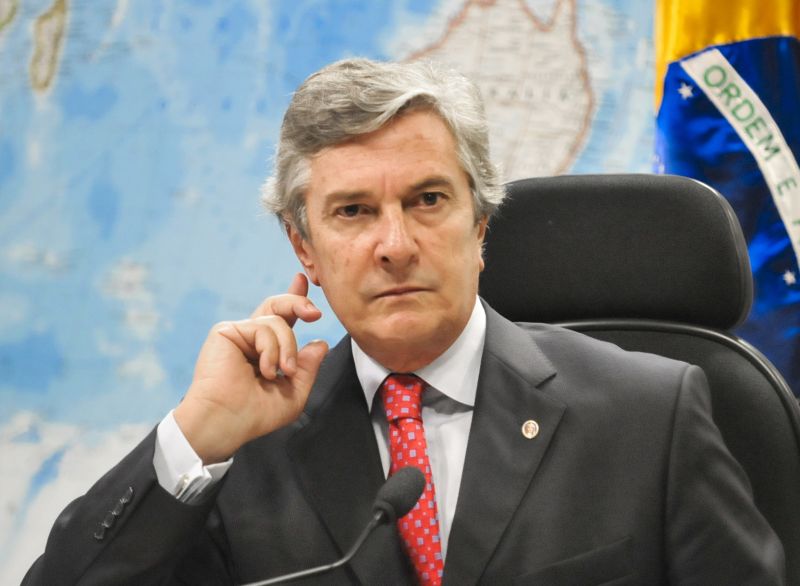 Fernando Collor em comissão do Senado no começo de maio | Agência Senado