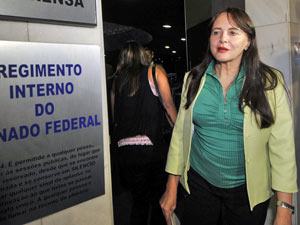 A senadora Serys Slhessarenko no fim do ano passado | José Cruz/ Agência Brasil