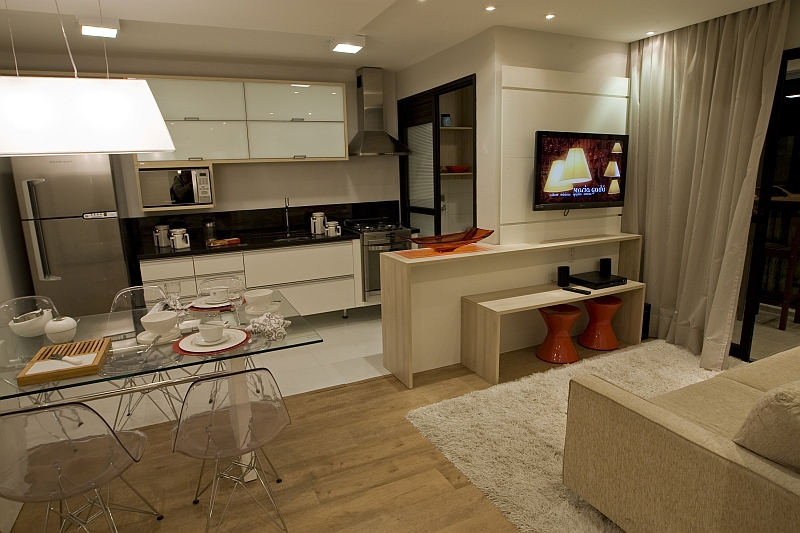 Apartamento decorado do empreendimento Red Curitiba, assinado pela arquiteta Ana Carolina Mazzarotto | Antônio Costa/Gazeta do Povo